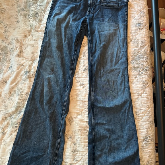 Women's Blue Boot Cut Jeans - Picture 2 of 4
